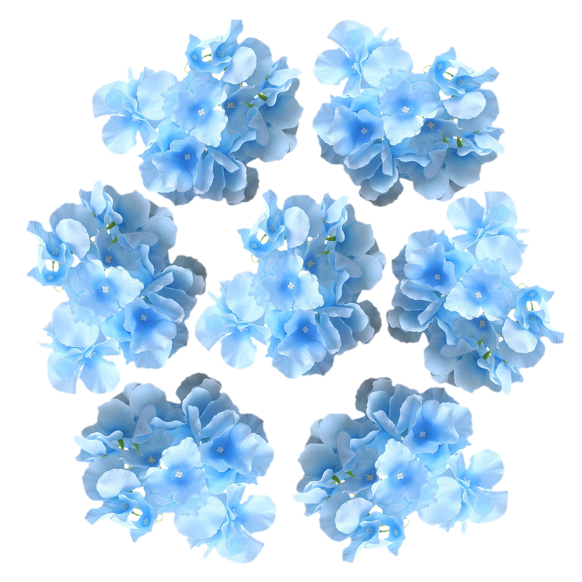Artificial Silk Hydrange Flower Heads 7 inch