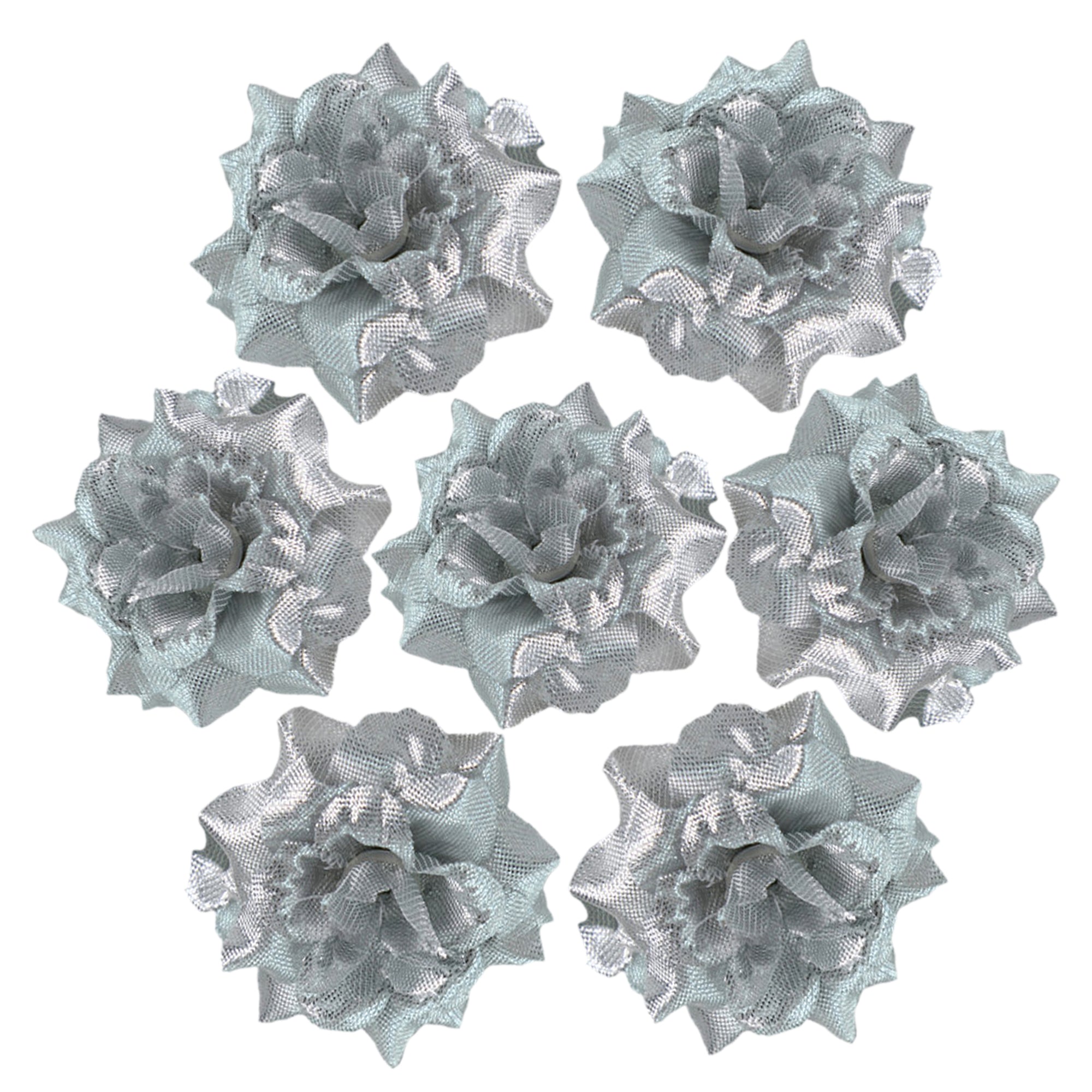 Small Silk Roses Flowers in Bulk Flocking Flowers 100 pcs for Hairpins Crafts