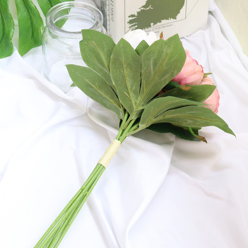 Realistic Artificial Peony Bouquet Silk Flowers