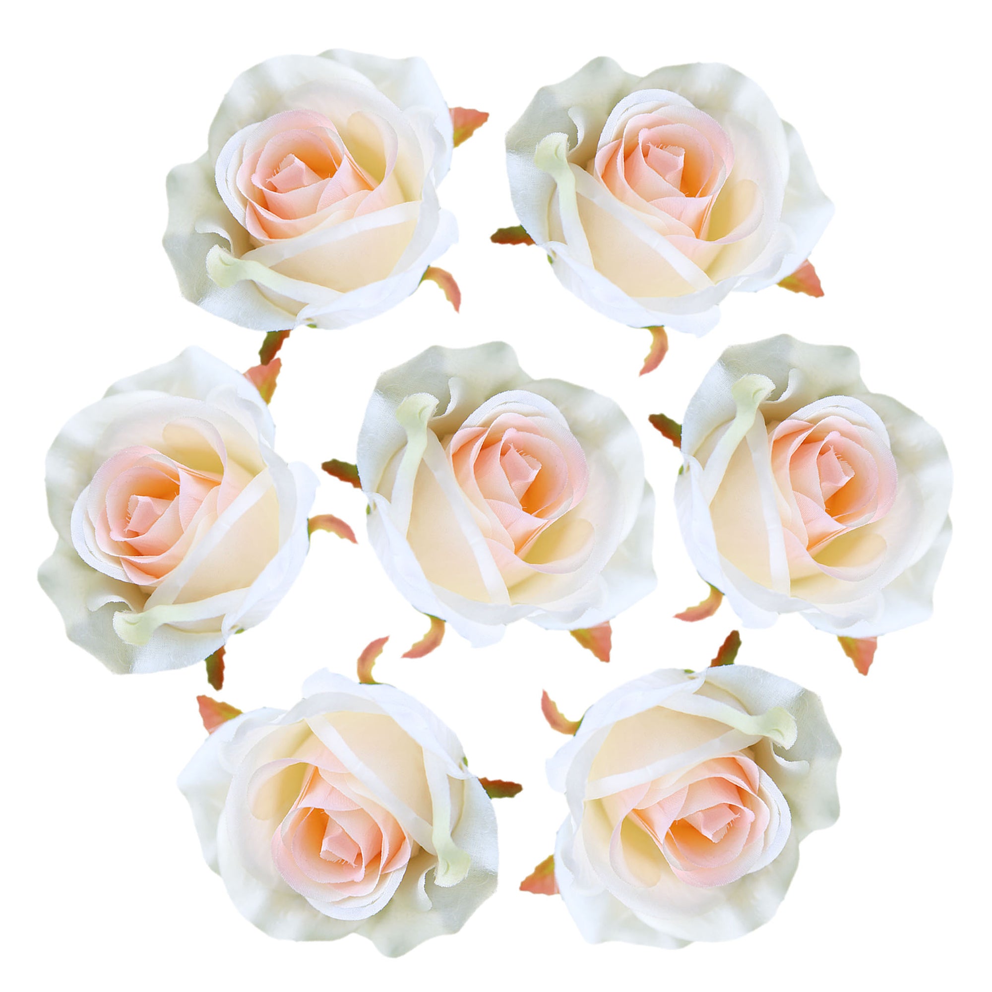 Wholesale Silk Rose Blooms Flower Heads 100 Bulk Fake Flowers