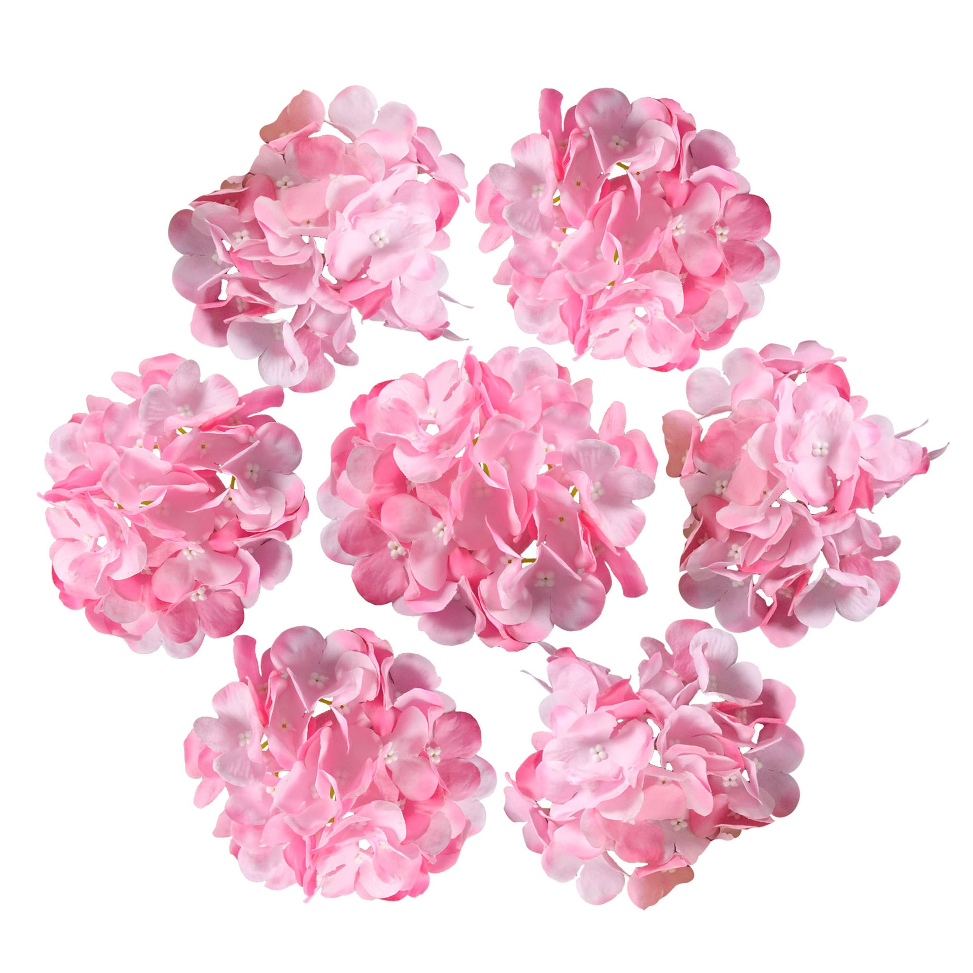 Silk Hydrangea Flower Heads 6"