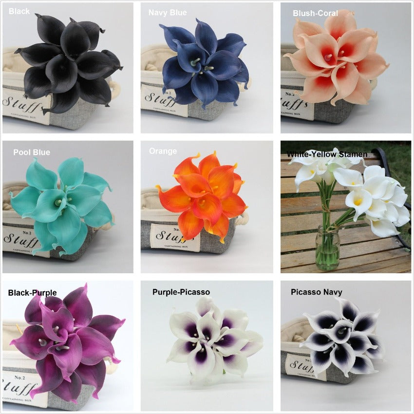 Real Touch Calla Lily Bouquet Wedding Flowers Artificial