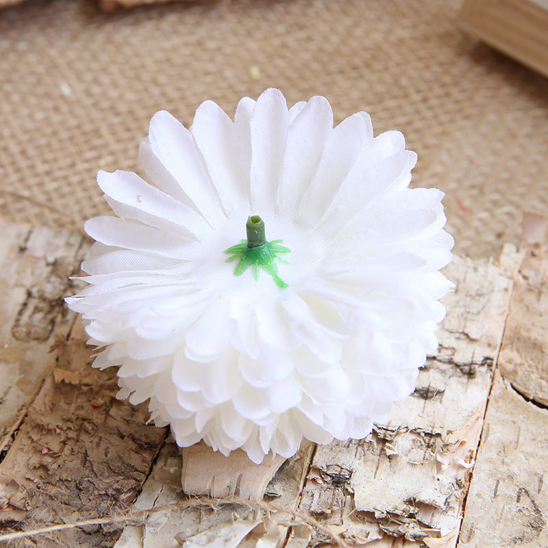 Silk Flower Heads Little Chrysanthemums  3 inch