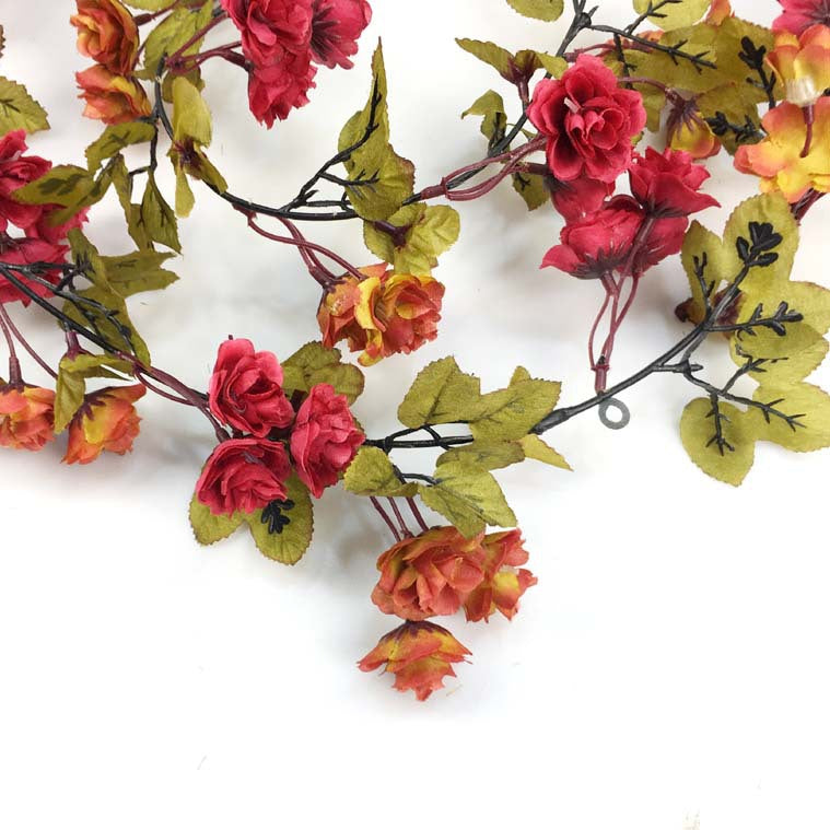 Flower Vines with Leaves for Home Border Decor Wedding Arch Arrangement