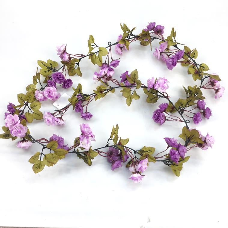Flower Vines with Leaves for Home Border Decor Wedding Arch Arrangement