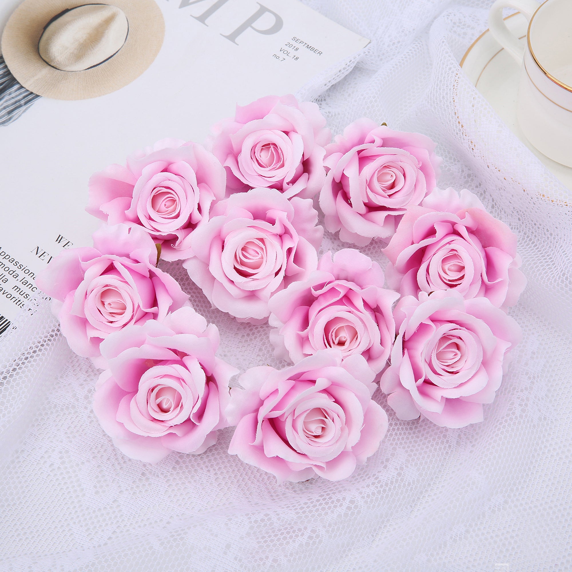 Artificial Small Roses Bulk Silk Flowers