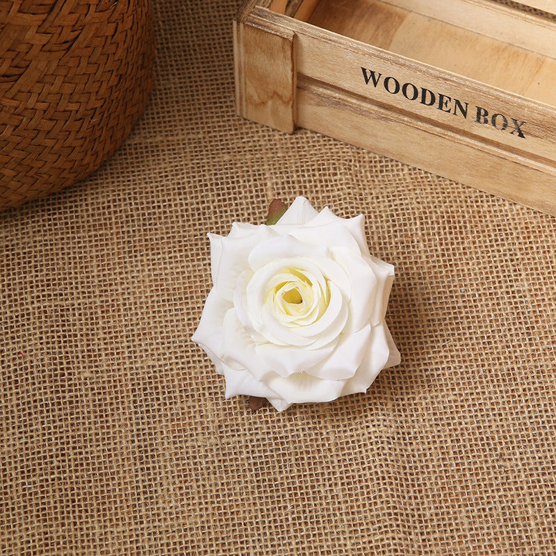 Fake Rose Heads 2.7 inch Flowers in Bulk