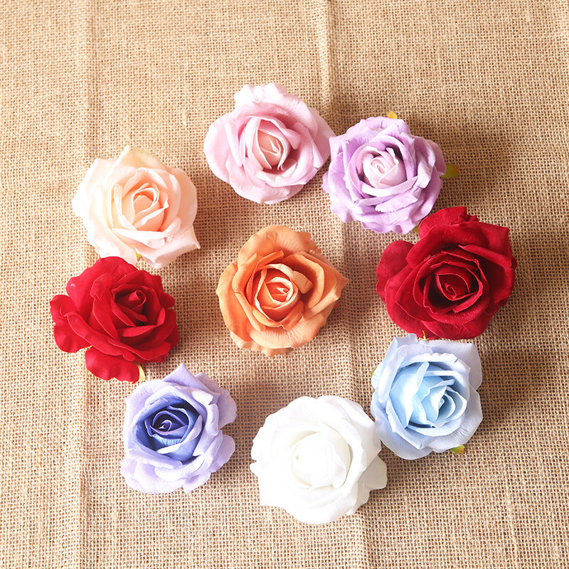 Wholesale Artificial Flowers Silk Rose Heads