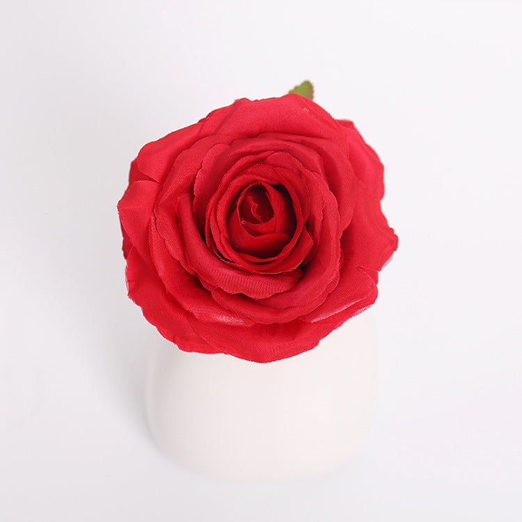 Bulk Big Silk Rose Flower Heads 4.3 inch