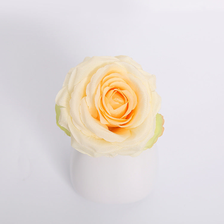 Bulk Big Silk Rose Flower Heads 4.3 inch