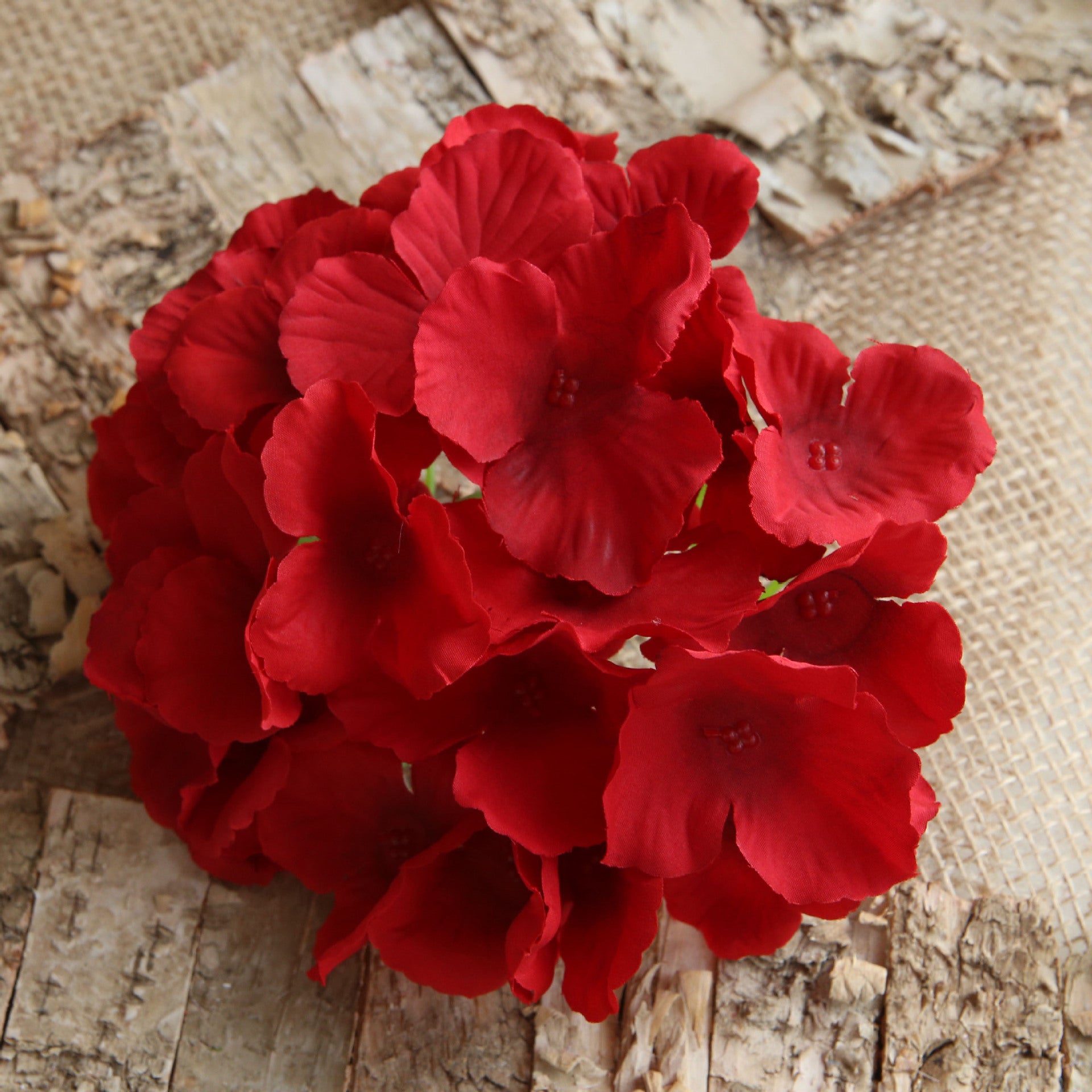 Artificial Silk Hydrange Flower Heads 7 inch