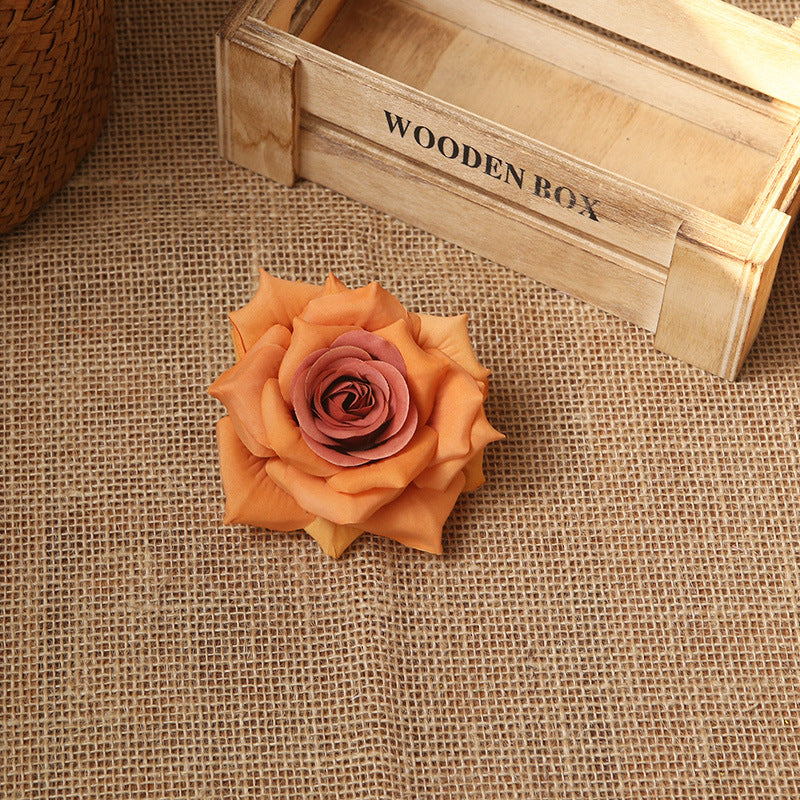 Fake Rose Heads 2.7 inch Flowers in Bulk
