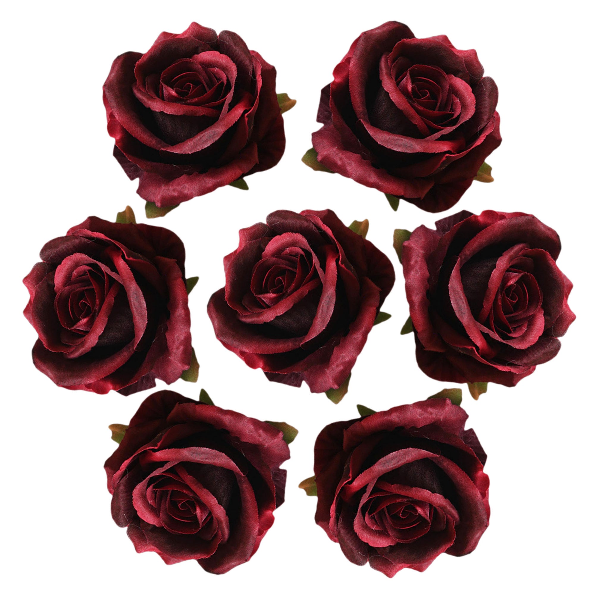 Quality Artificial Flower Heads Velvet Roses