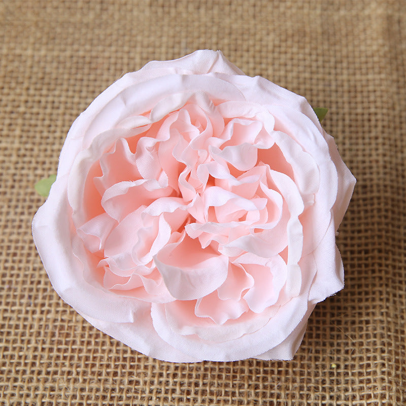 Cabbage Roses Silk Flower Heads 3.9 inch