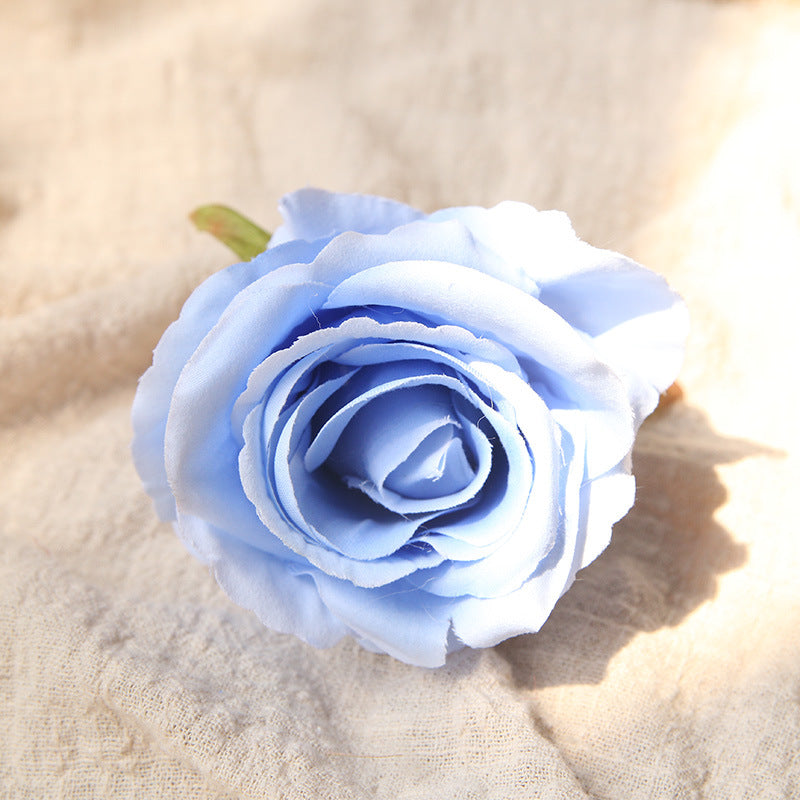 Quality Artificial Flower Heads Velvet Roses