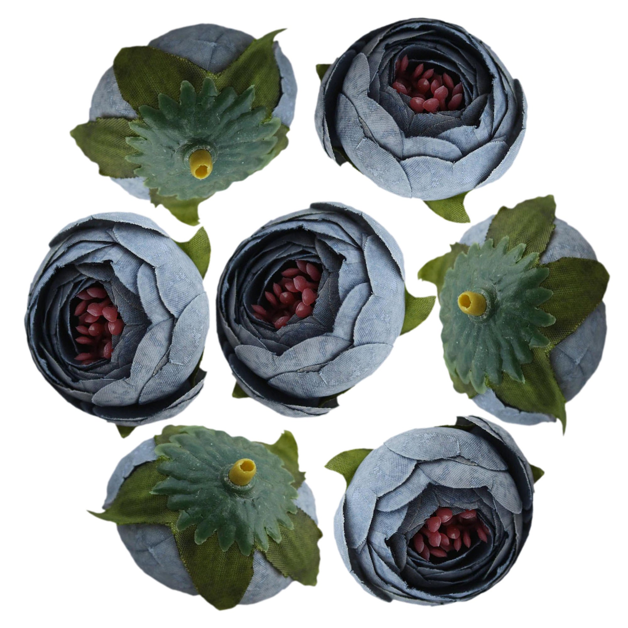 Small Peony Flower Heads Artificial Silk Roses 100 pcs for Wedding Decor Favors