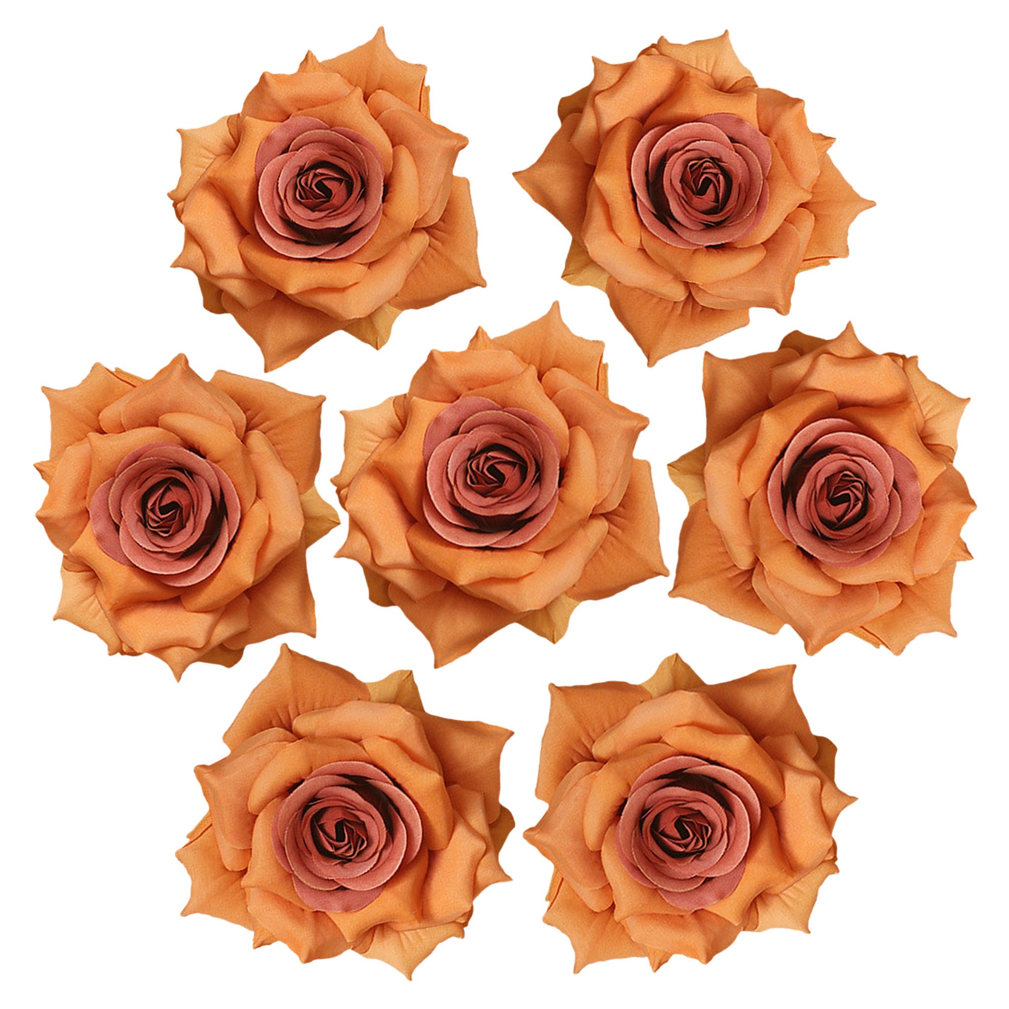 Fake Rose Heads 2.7 inch Flowers in Bulk