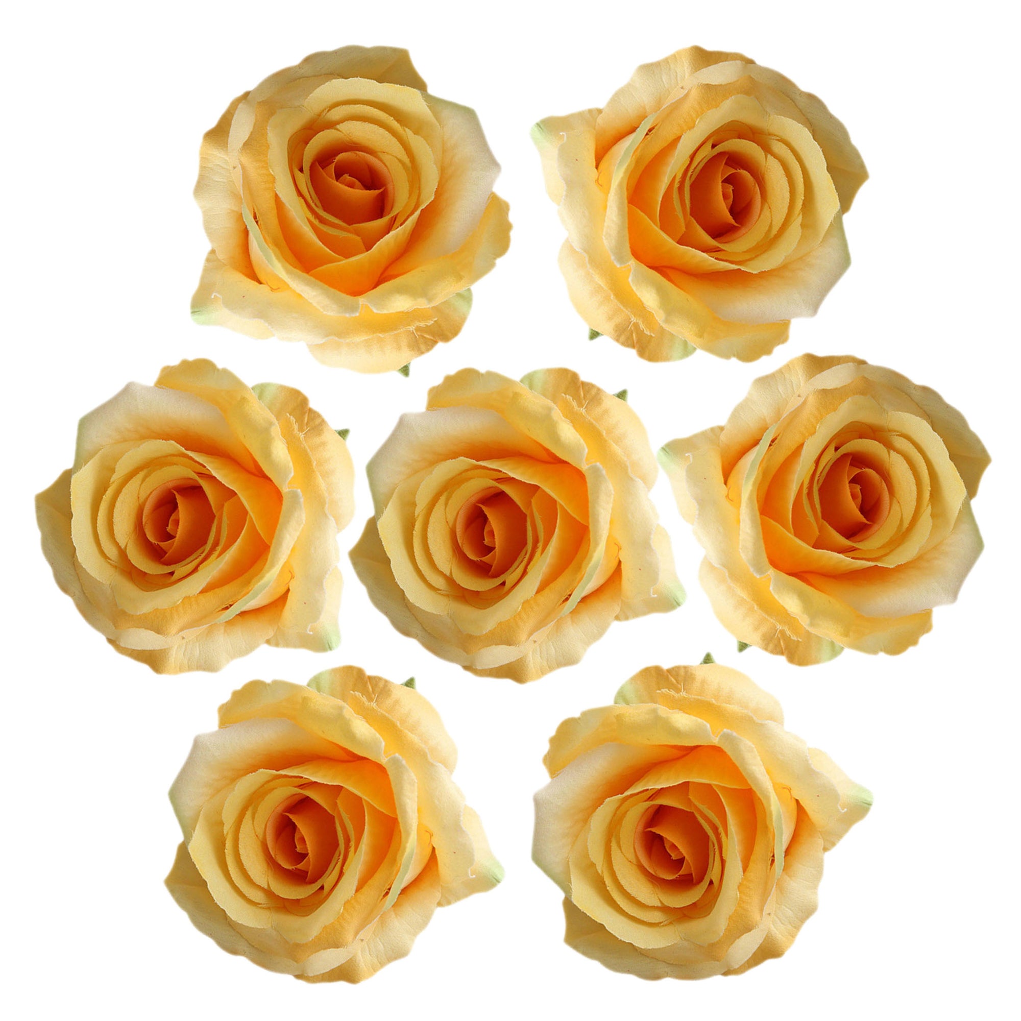 Quality Artificial Flower Heads Velvet Roses