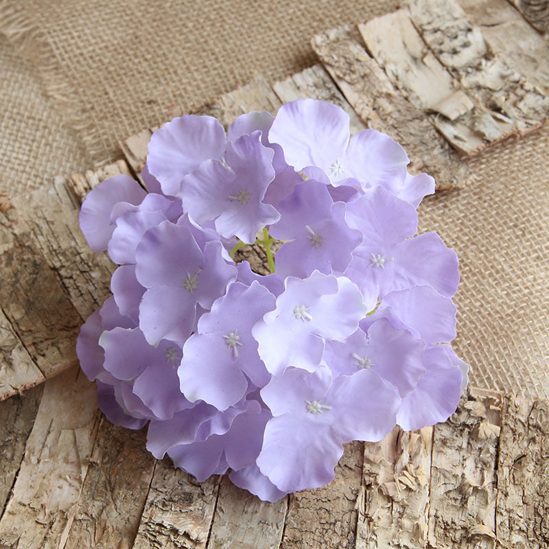 Artificial Silk Hydrange Flower Heads 7 inch