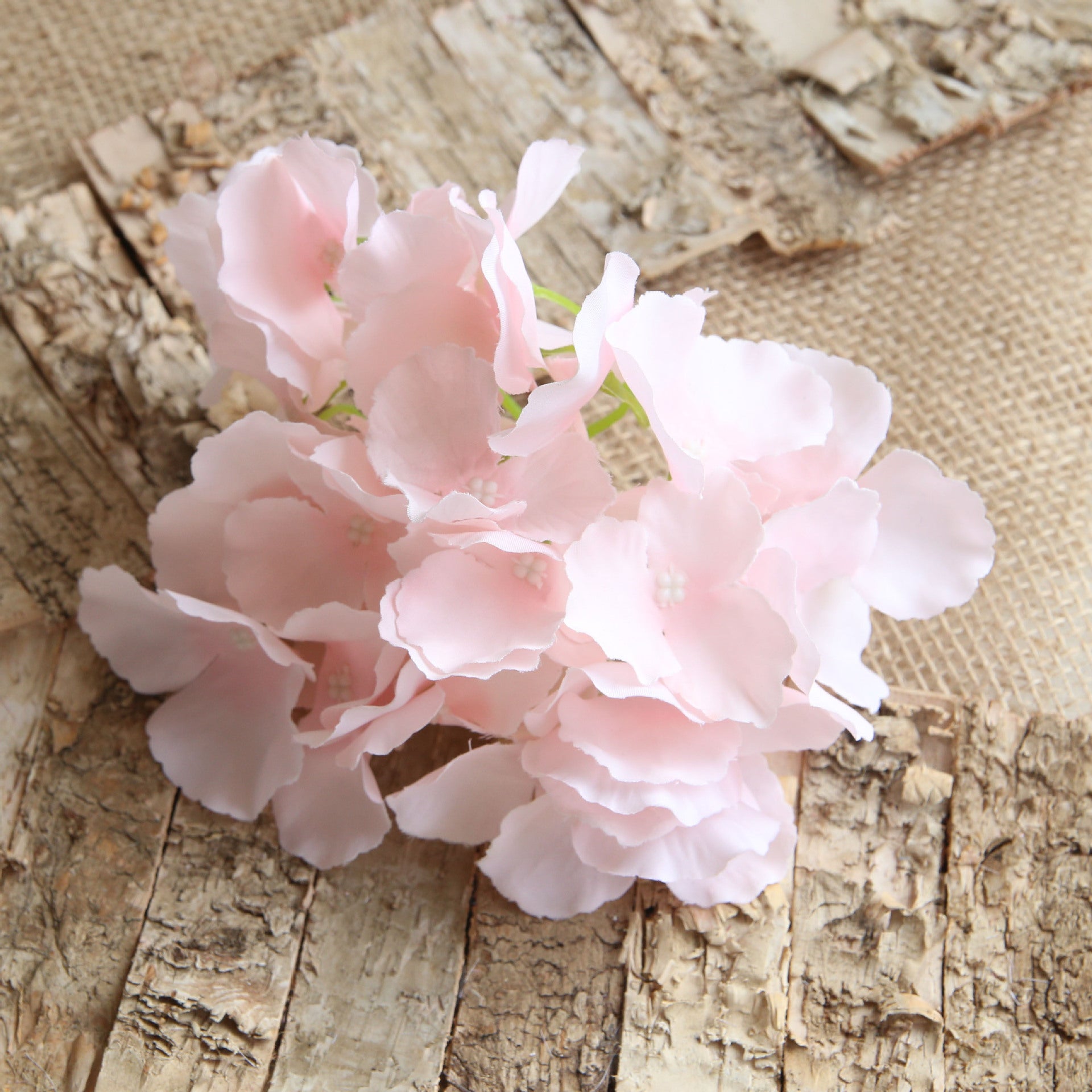 Artificial Silk Hydrange Flower Heads 7 inch