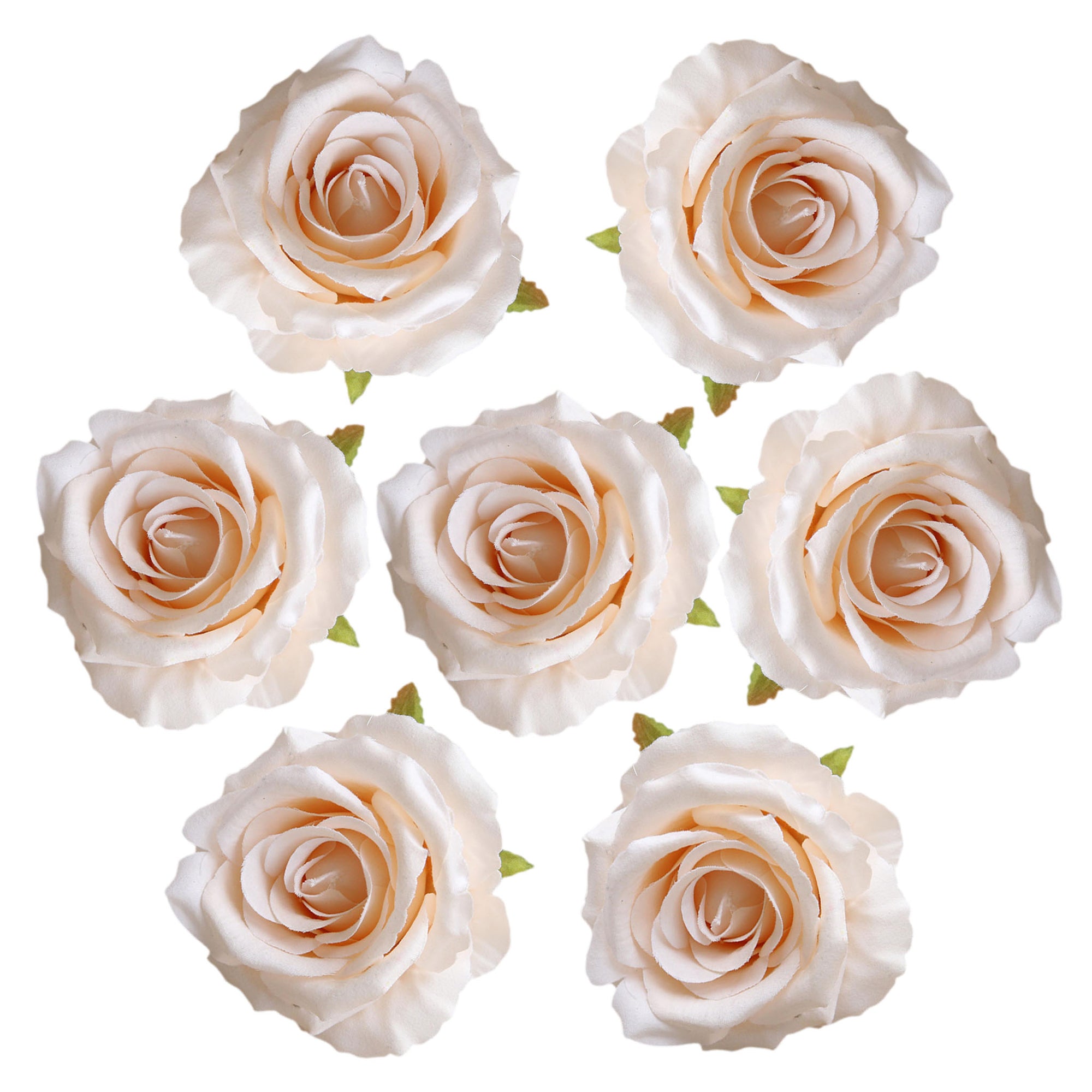 Quality Artificial Flower Heads Velvet Roses