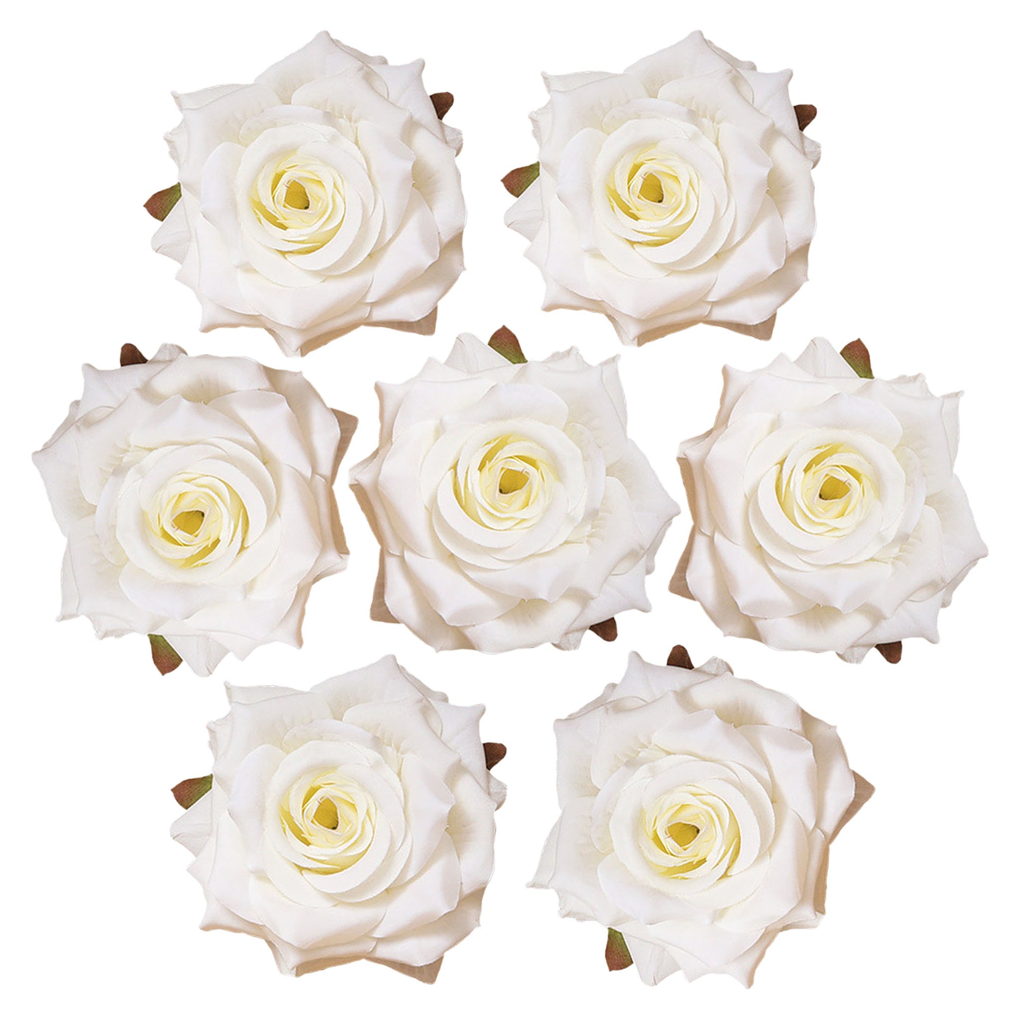 Fake Rose Heads 2.7 inch Flowers in Bulk