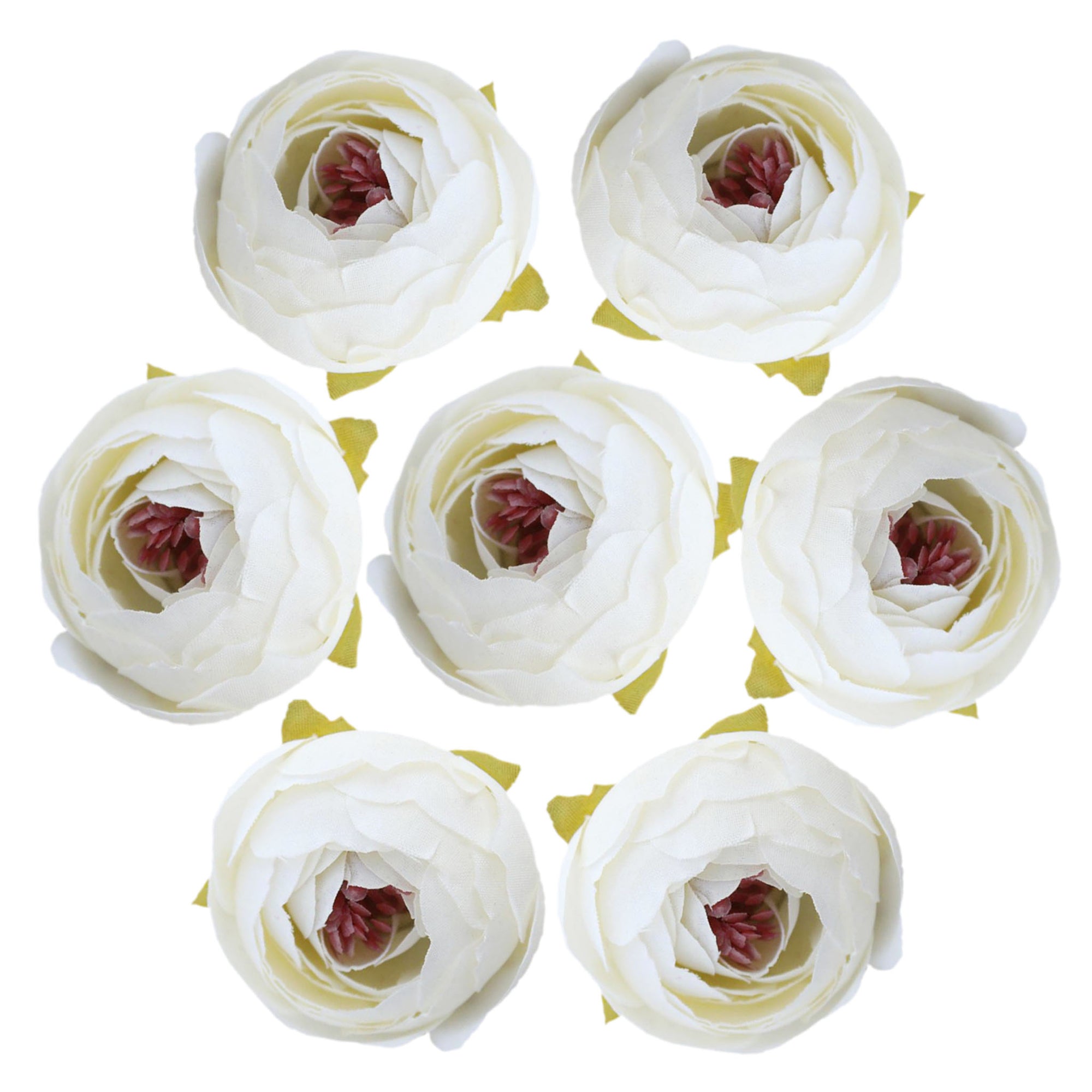 Small Peony Flower Heads Artificial Silk Roses 100 pcs for Wedding Decor Favors