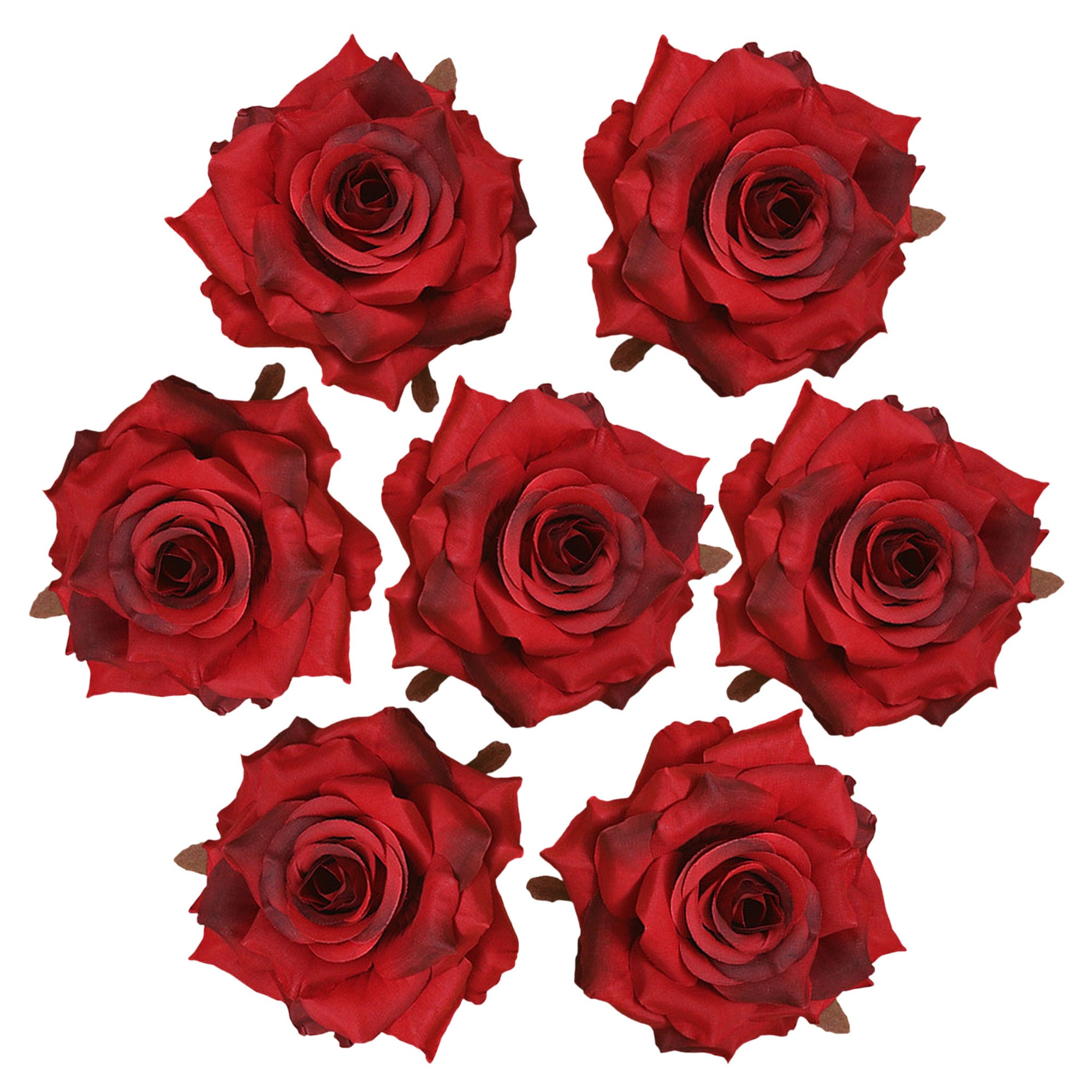 Fake Rose Heads 2.7 inch Flowers in Bulk
