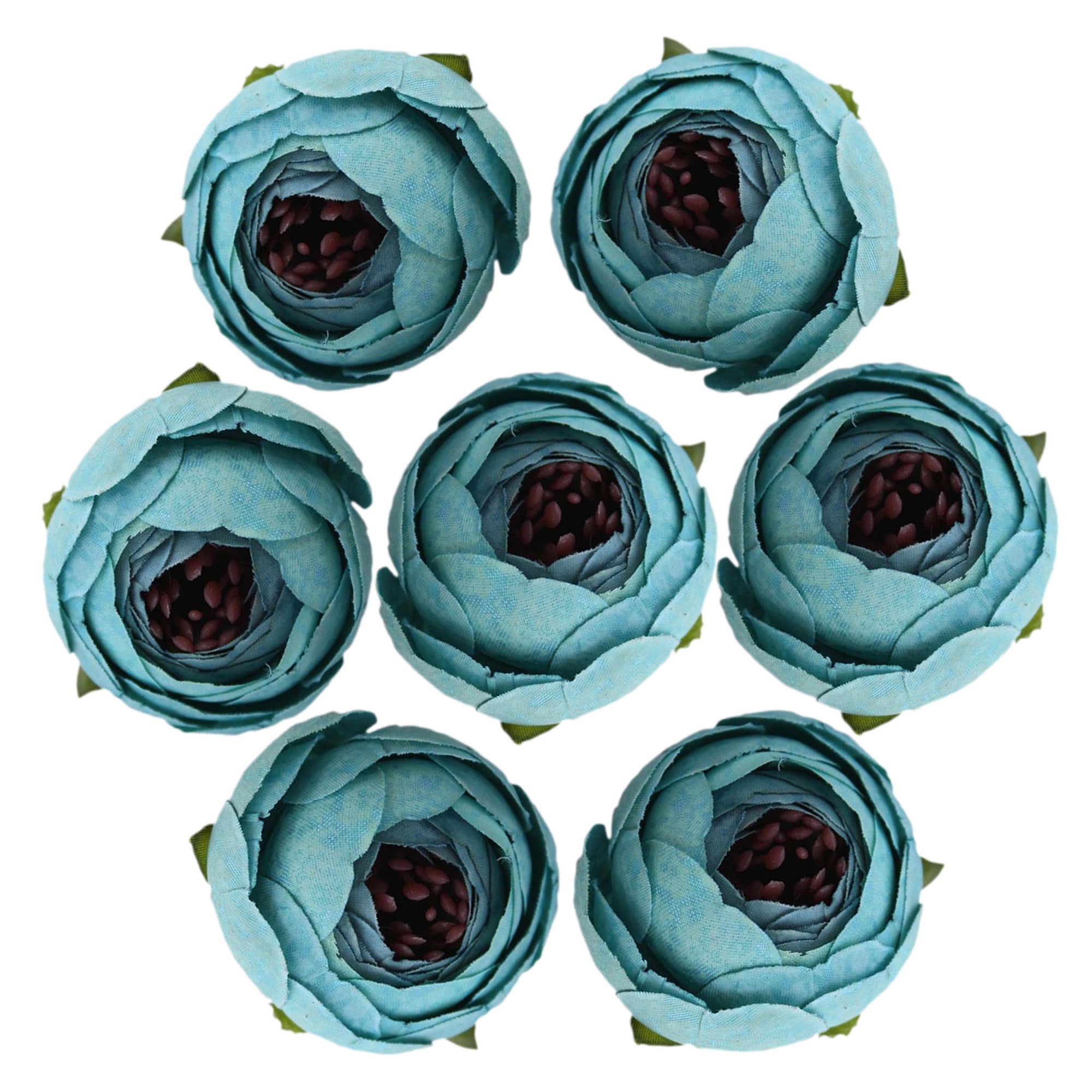 Small Peony Flower Heads Artificial Silk Roses 100 pcs for Wedding Decor Favors