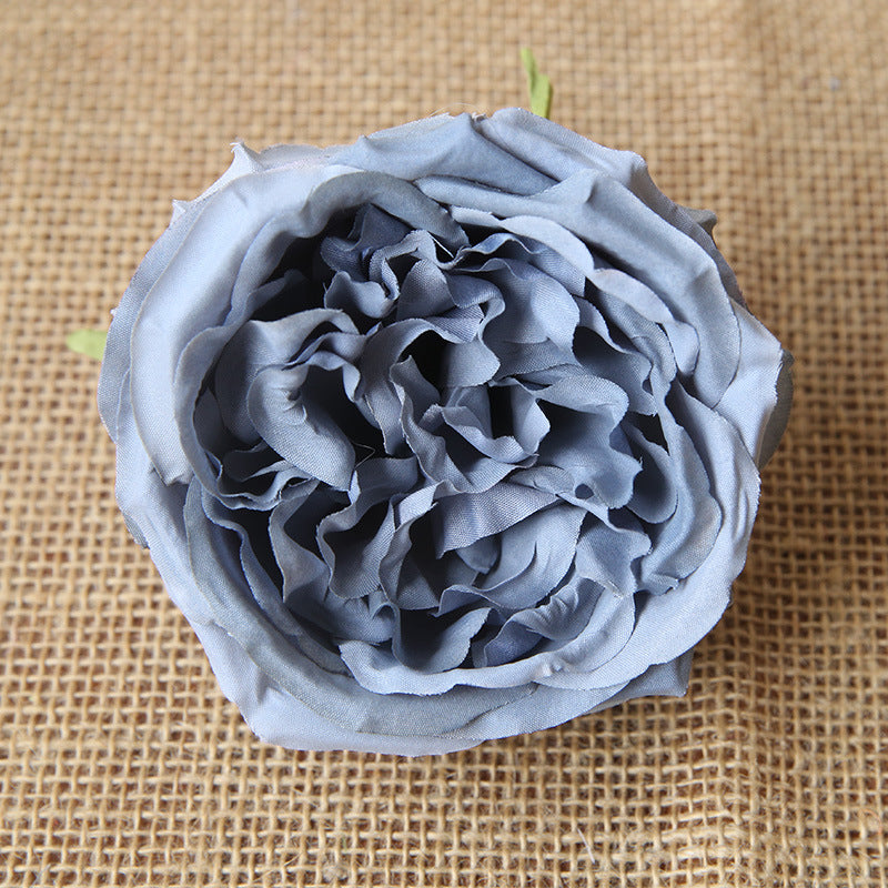 Cabbage Roses Silk Flower Heads 3.9 inch