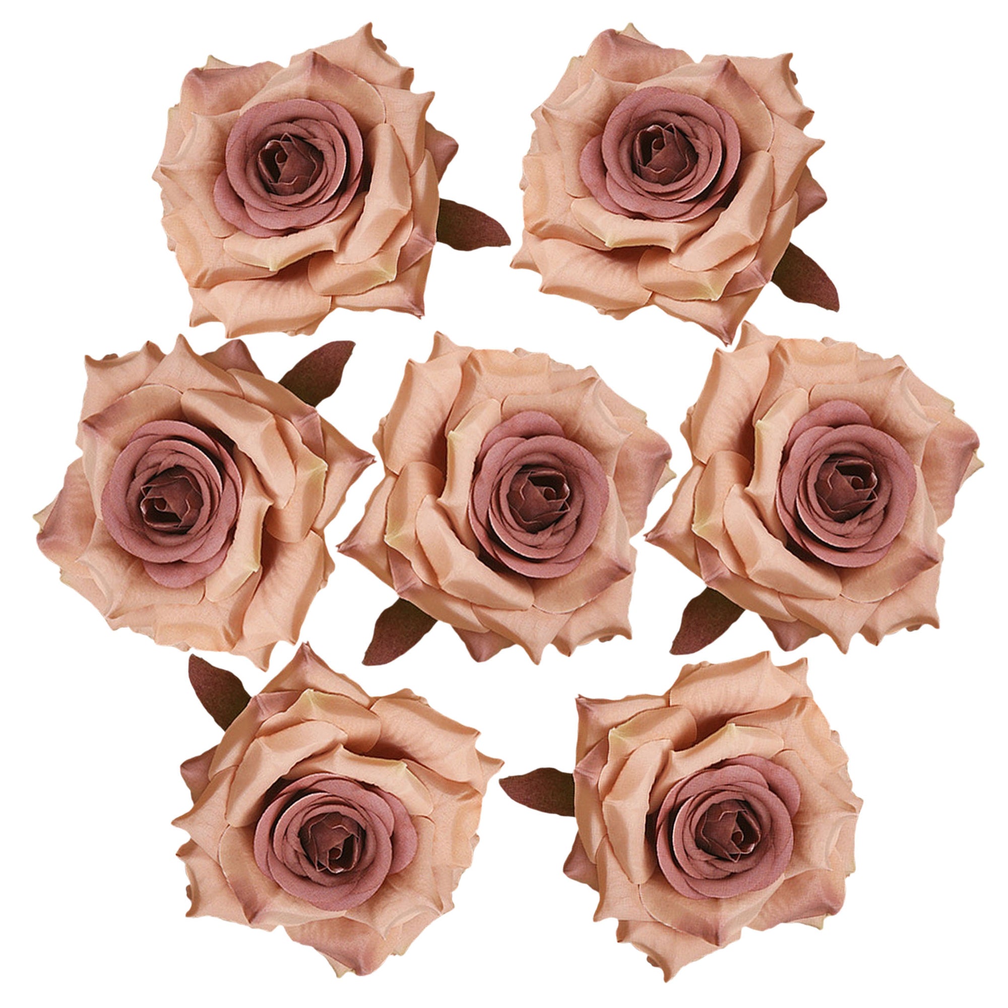 Fake Rose Heads 2.7 inch Flowers in Bulk