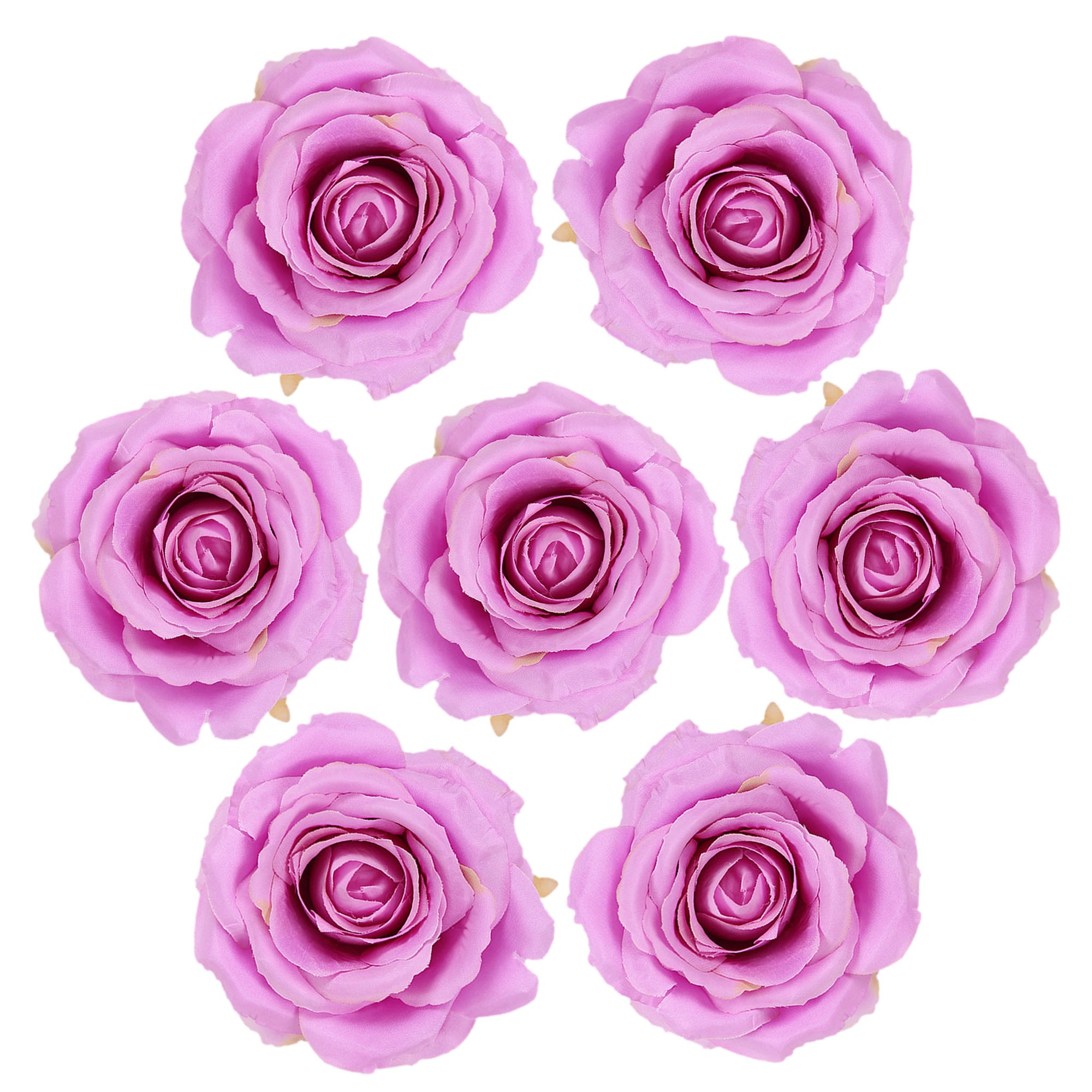 Bulk Big Silk Rose Flower Heads 4.3 inch