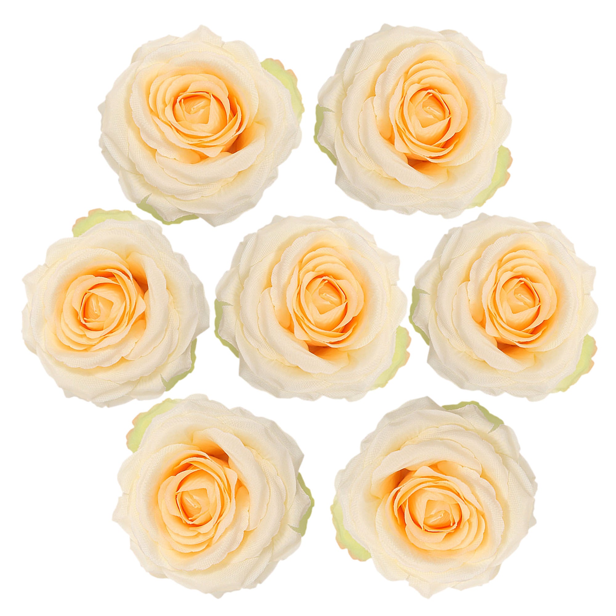 Bulk Big Silk Rose Flower Heads 4.3 inch