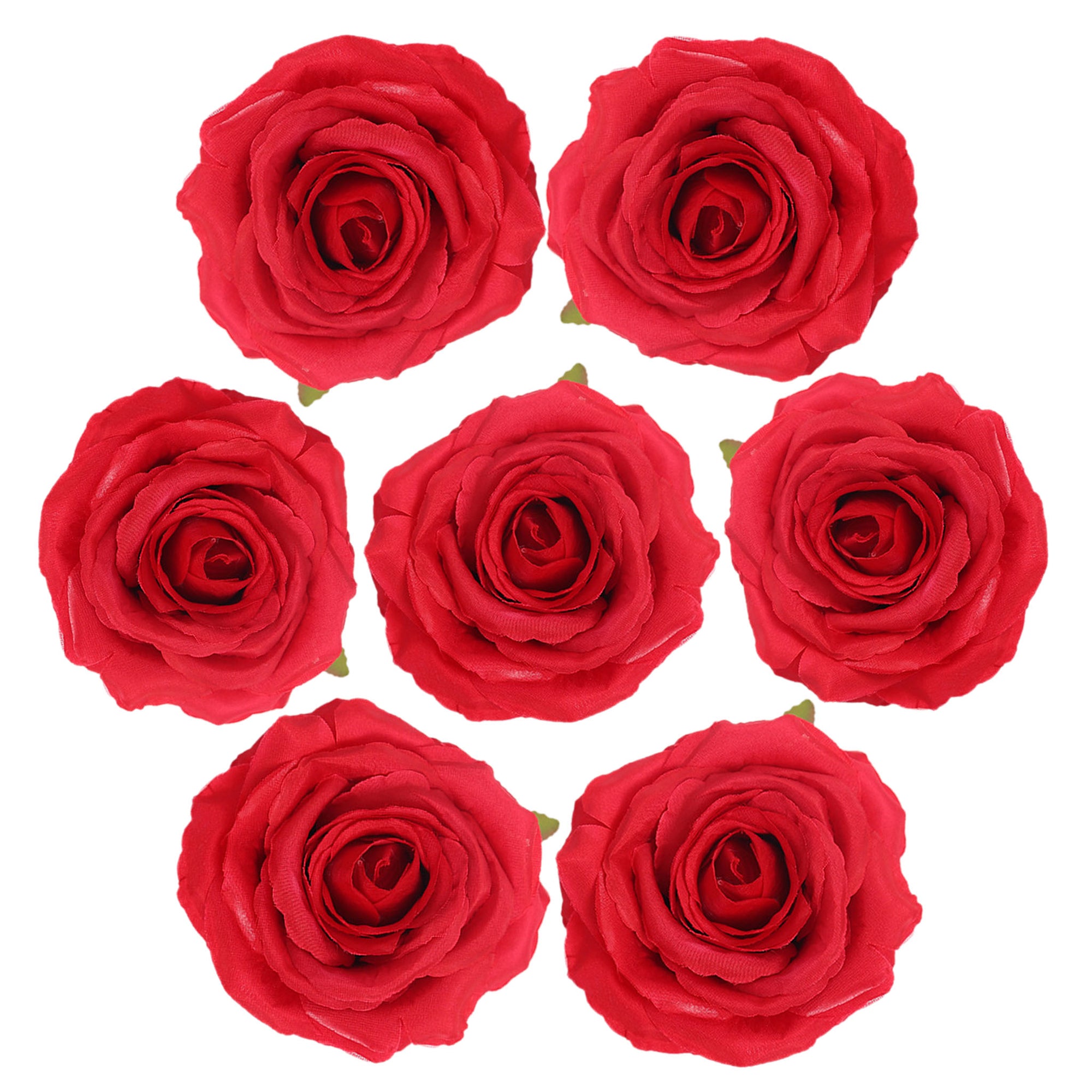Bulk Big Silk Rose Flower Heads 4.3 inch