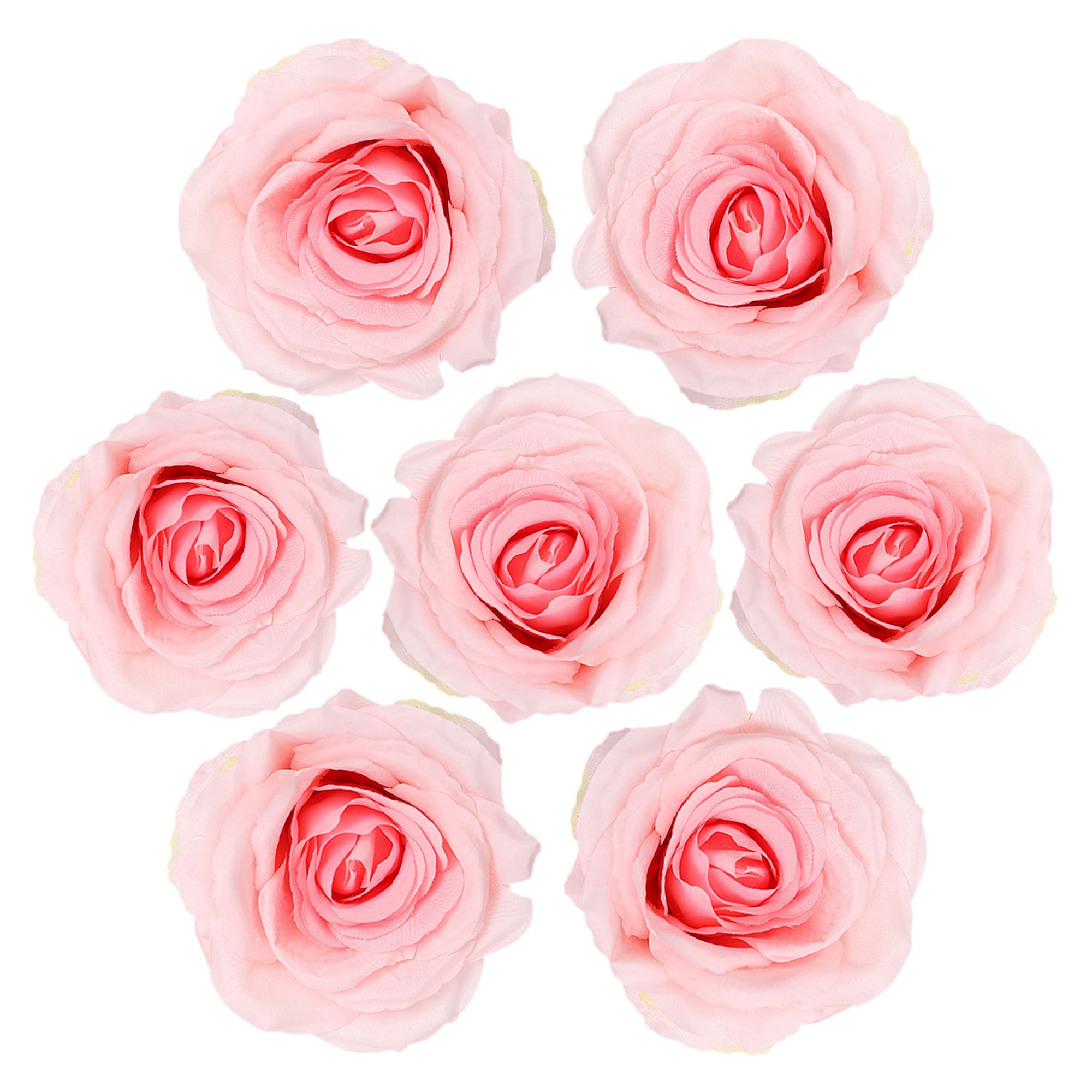 Bulk Big Silk Rose Flower Heads 4.3 inch