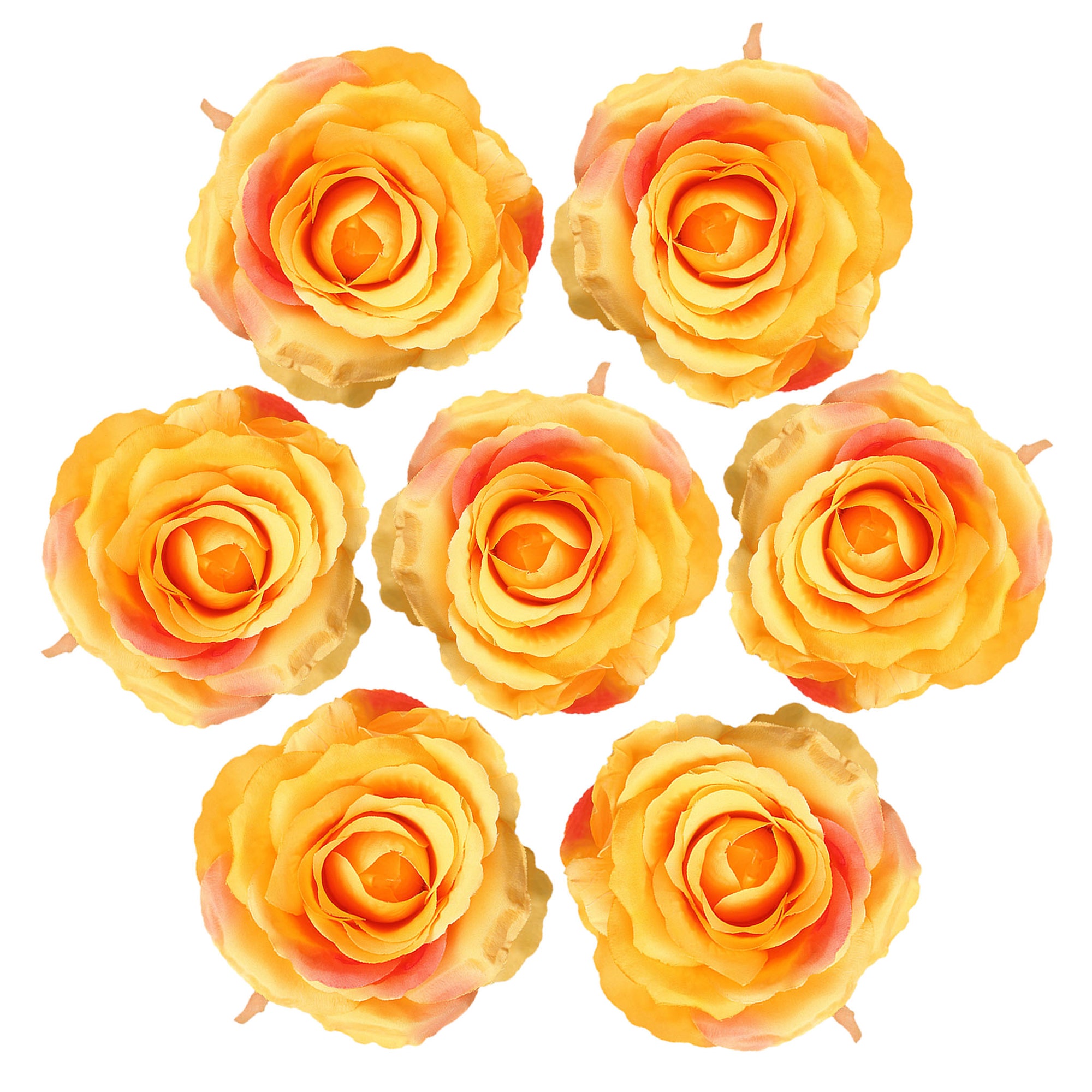 Bulk Big Silk Rose Flower Heads 4.3 inch