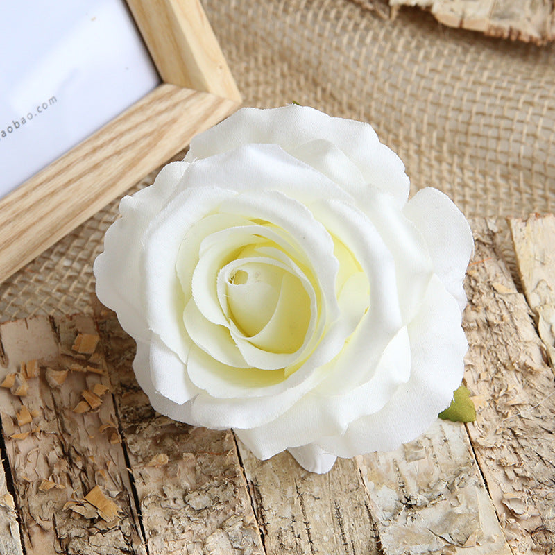 Quality Artificial Flower Heads Velvet Roses