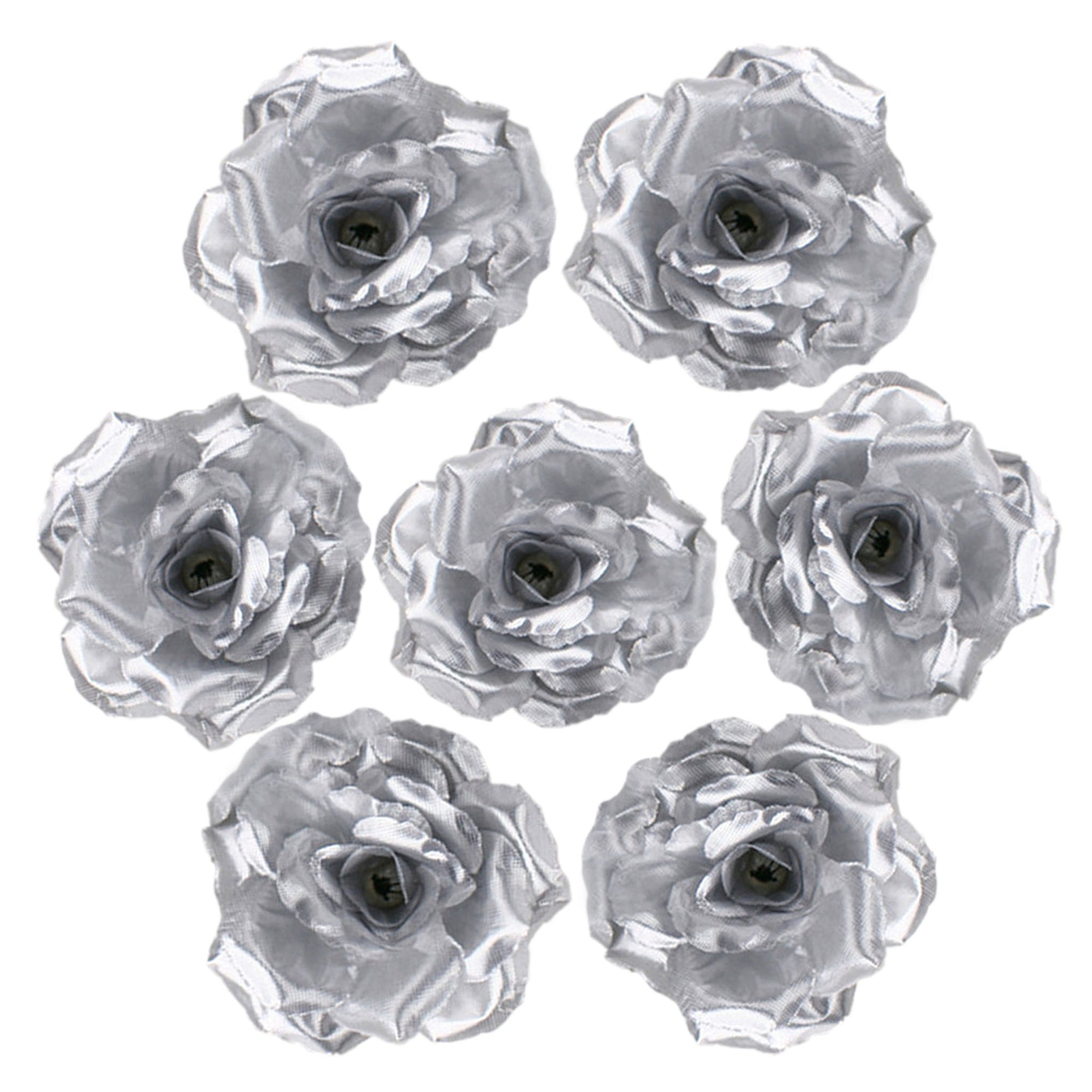 Wholesale Silk Flower Heads Artificial Roses 3 inch 100 Flowers For Flower Ball DIY