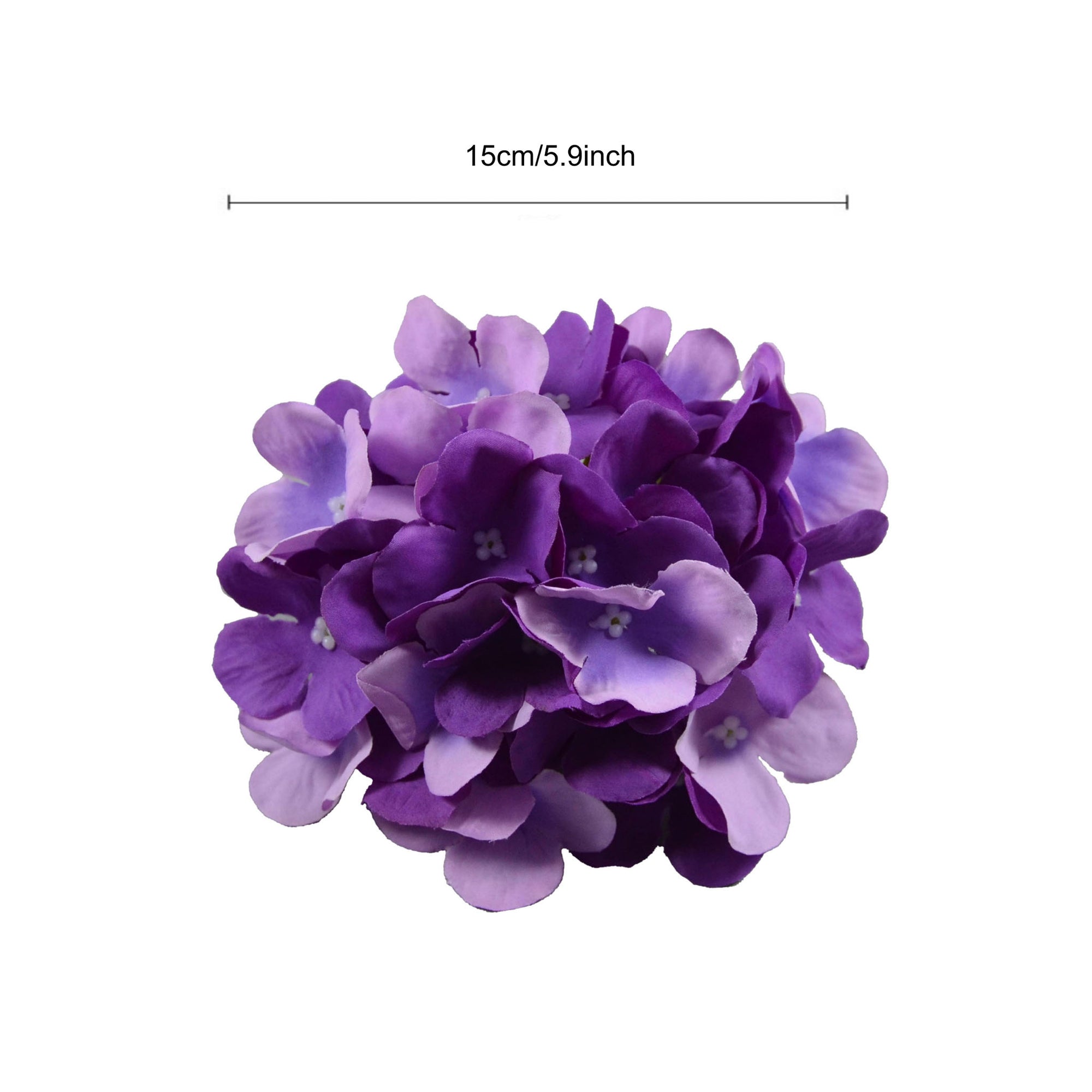 Silk Hydrangea Flower Heads 6"