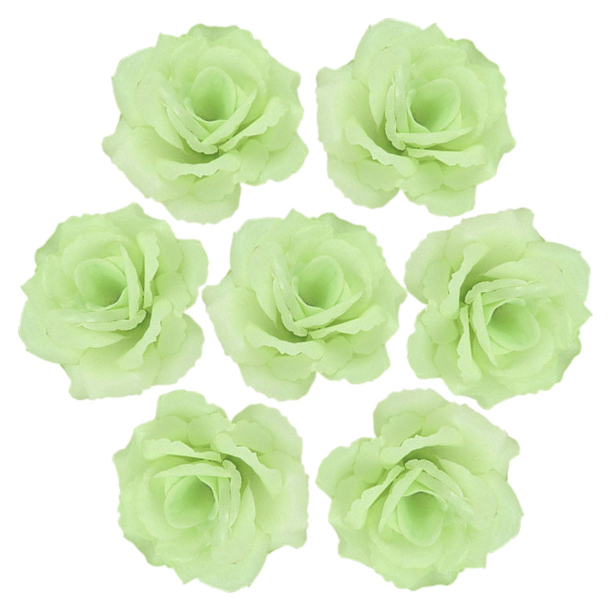 Wholesale Silk Flower Heads Artificial Roses 3 inch 100 Flowers For Flower Ball DIY