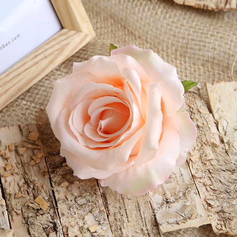 Quality Artificial Flower Heads Velvet Roses