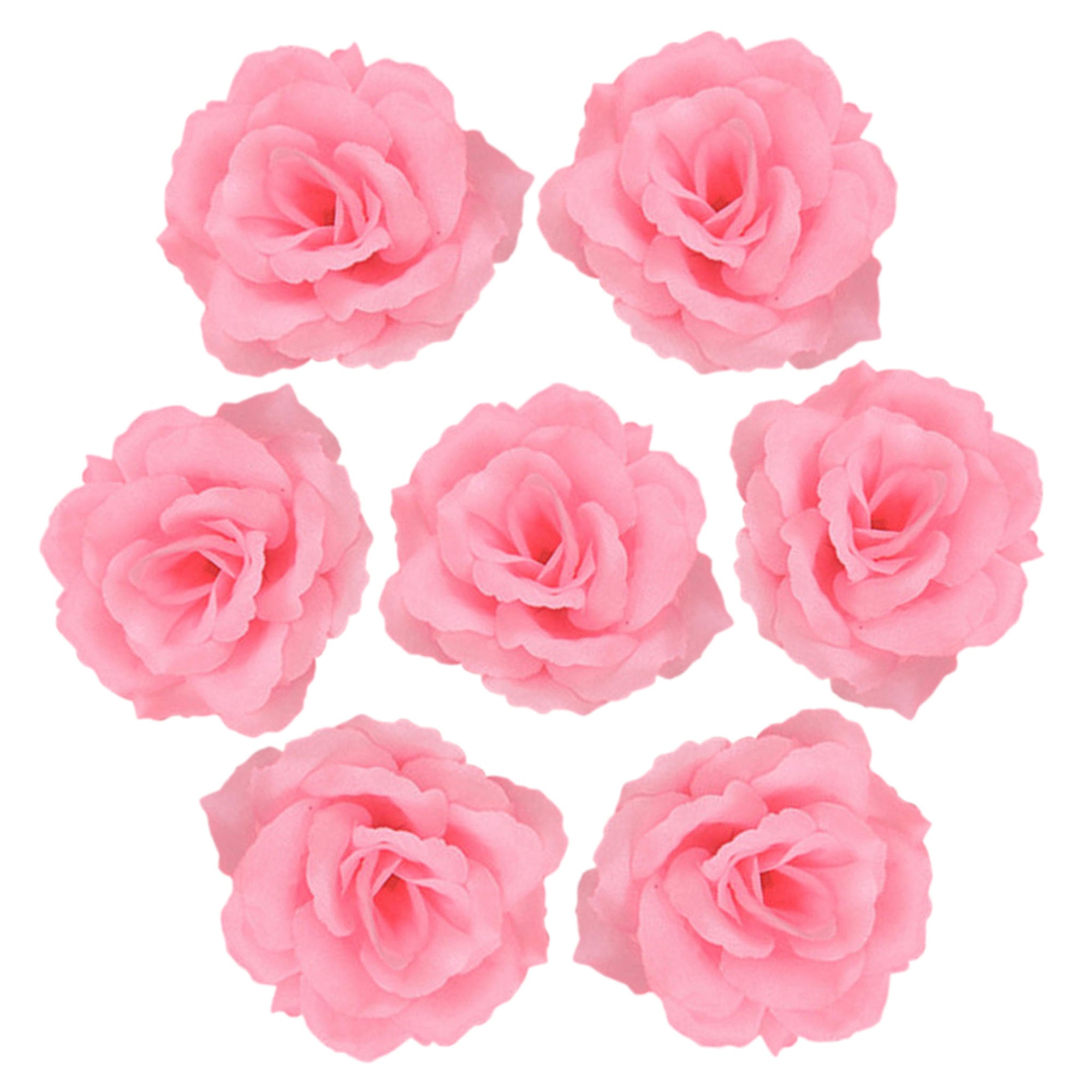 Wholesale Silk Flower Heads Artificial Roses 3 inch 100 Flowers For Flower Ball DIY