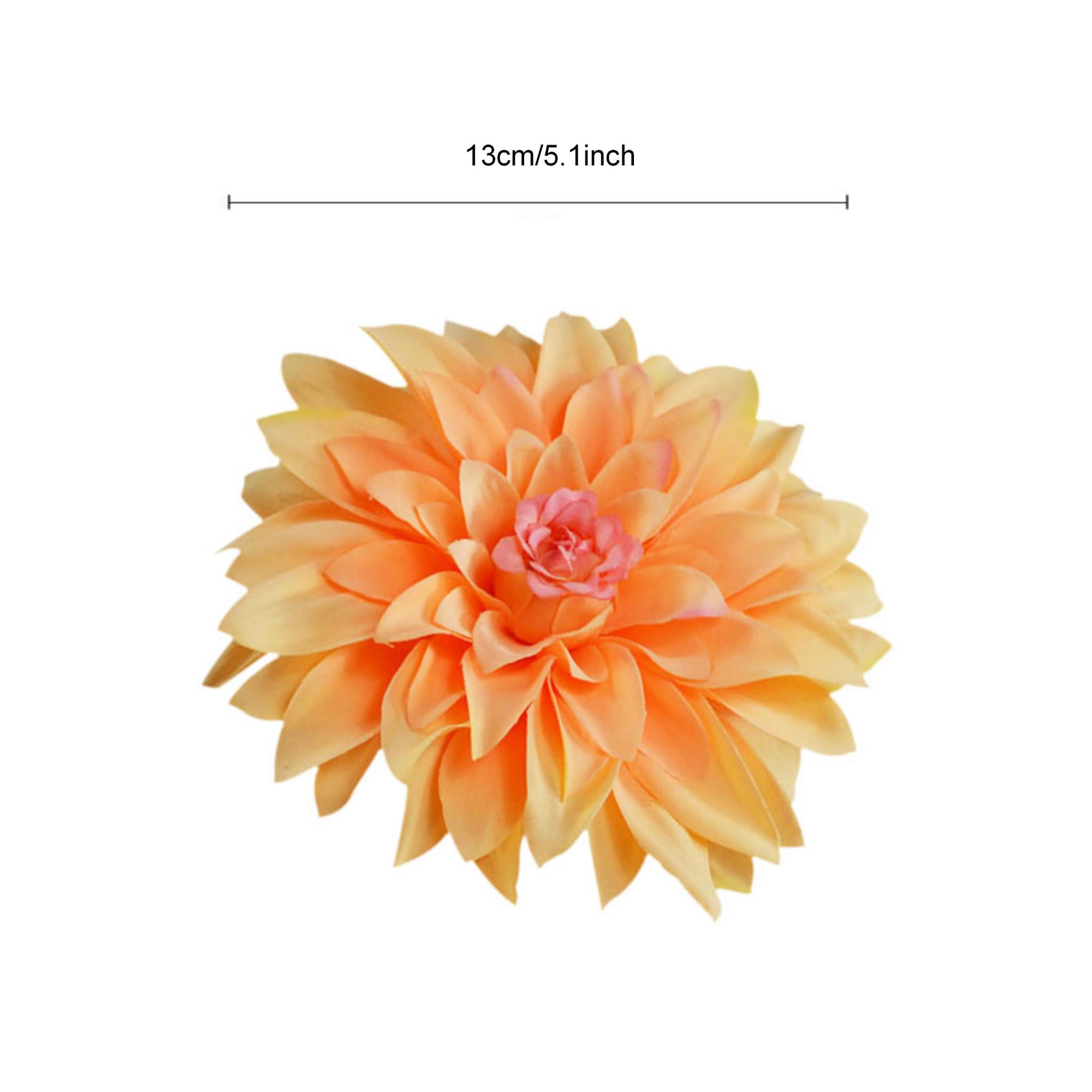 50 Bulk Silk Dahlia Flowers 5.1"