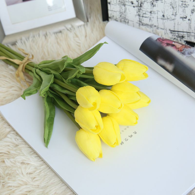 Artificial Tulip Bouquet 10 Flowers