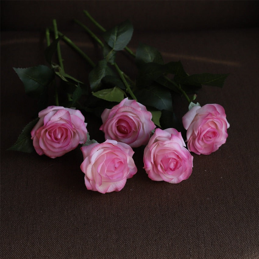 Realistic Fake Flowers Silk Latex Real Touch Roses