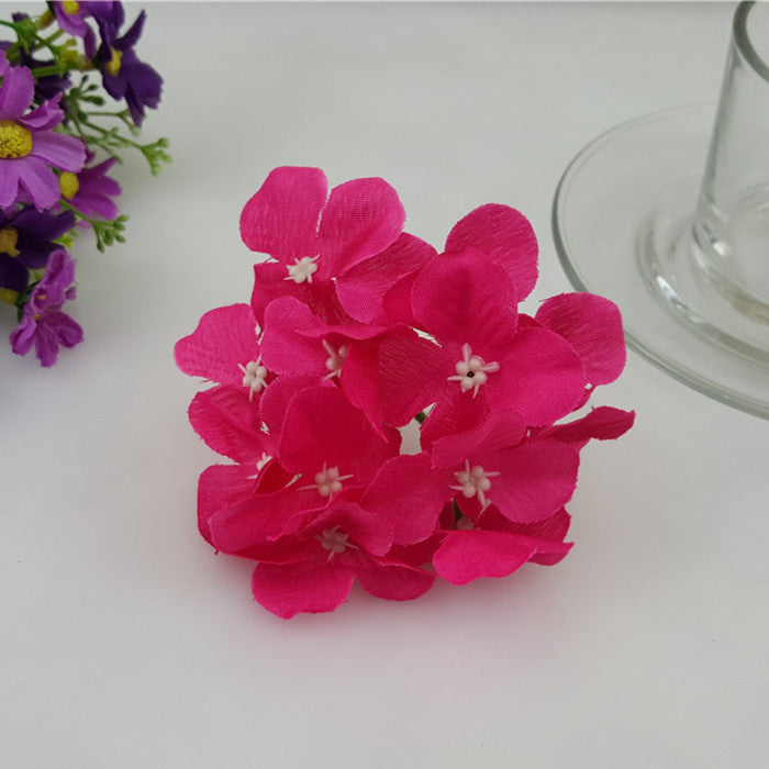 Silk Hydrangea Artificial Hydrangea 20 Flowers for Crafts Cake Topper Backdrops