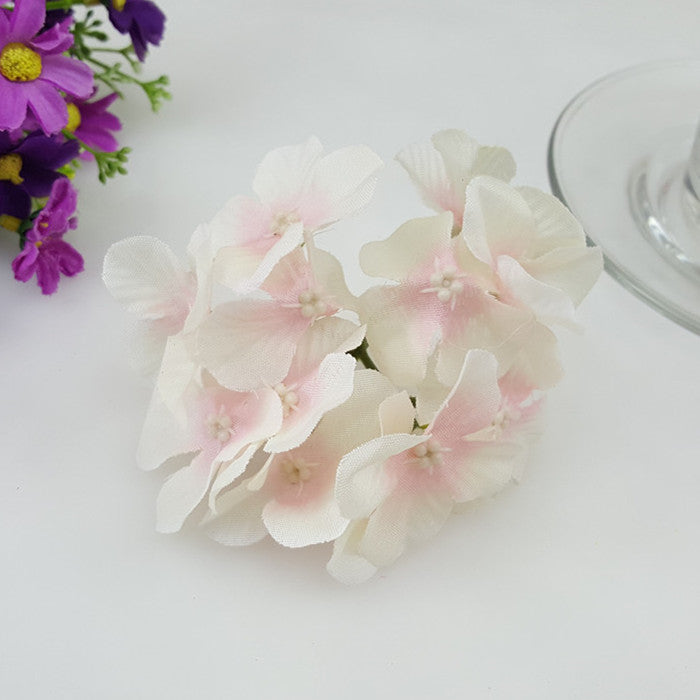 Silk Hydrangea Artificial Hydrangea 20 Flowers for Crafts Cake Topper Backdrops