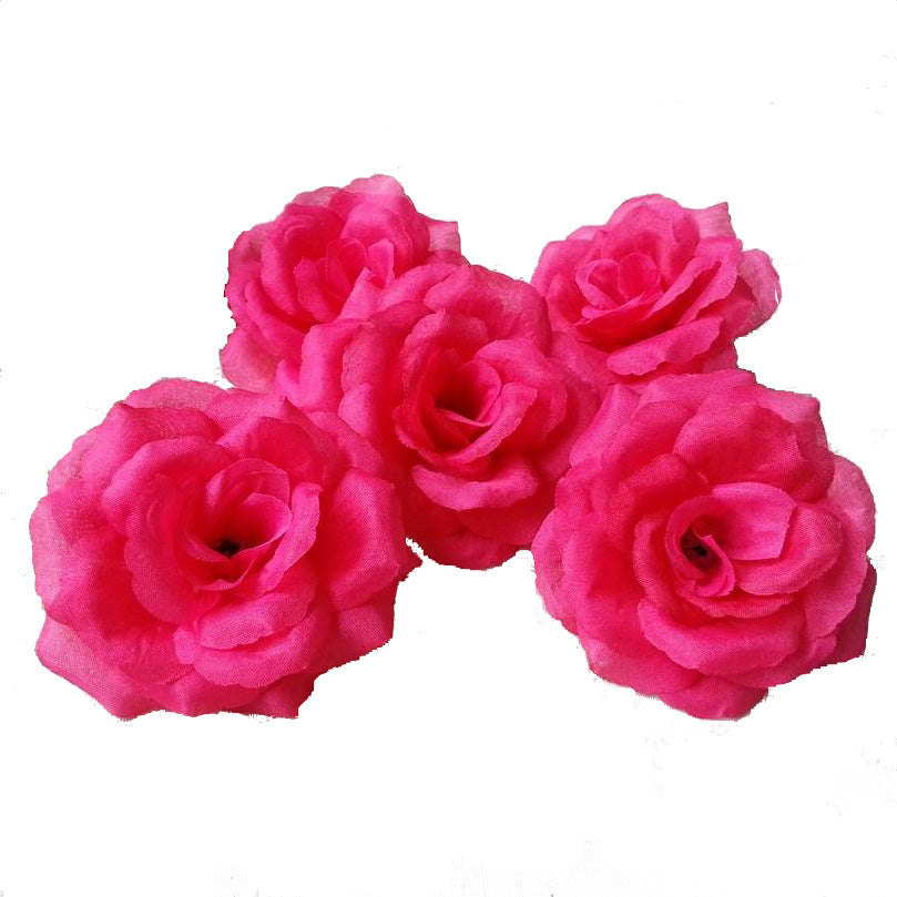 Wholesale Silk Flower Heads Artificial Roses 3 inch 100 Flowers For Flower Ball DIY