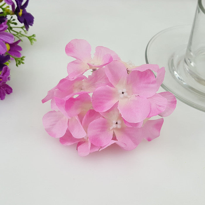 Silk Hydrangea Artificial Hydrangea 20 Flowers for Crafts Cake Topper Backdrops