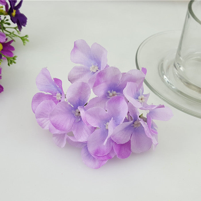 Silk Hydrangea Artificial Hydrangea 20 Flowers for Crafts Cake Topper Backdrops